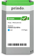 Canon CLI-531c Cartouche Cyan remanufacturé équivalent à 6119C001 · Prindo Green