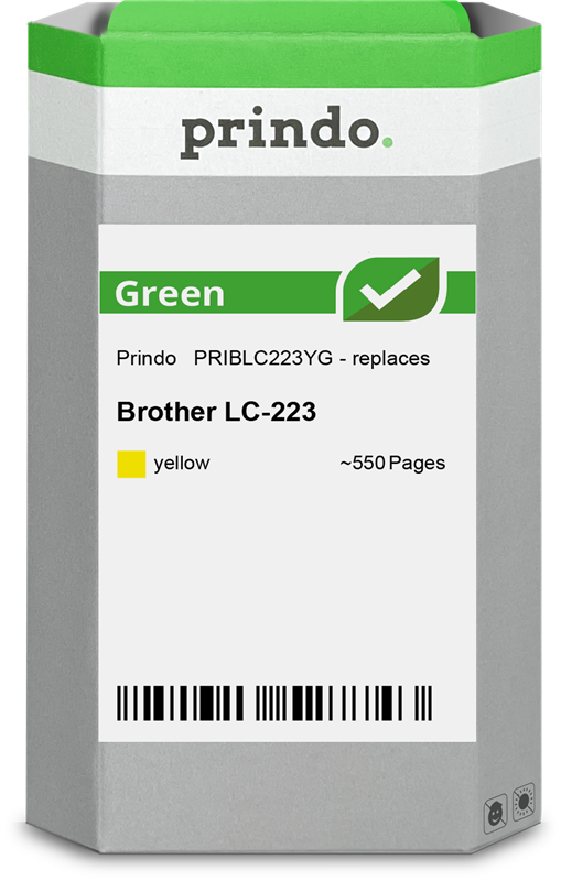 Brother LC223Y Cartouche Jaune remanufacturé · Prindo Green