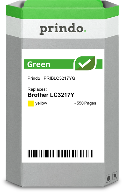 Brother LC3217Y Cartouche Jaune remanufacturé · Prindo Green