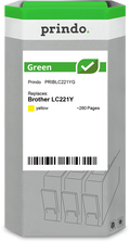 Brother LC221Y Cartouche Jaune remanufacturé · Prindo Green