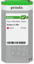 Brother LC980M Cartouche Magenta remanufacturé · Prindo Green