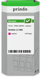 Brother LC980M Cartouche Magenta remanufacturé · Prindo Green