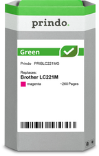 Brother LC221M Cartouche Magenta remanufacturé · Prindo Green