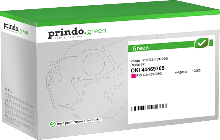OKI 44469705 Toner Magenta remanufacturé · Prindo Green