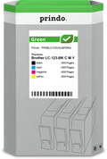 Brother LC-123 Cartouche Pack 4 Couleurs remanufacturé · Prindo Green