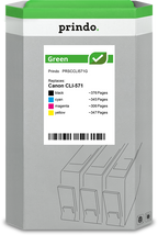 Canon CLI-571 Cartouche Pack 4 Couleurs remanufacturé · Prindo Green