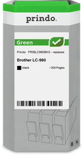 Brother LC980BK Cartouche Noir remanufacturé · Prindo Green