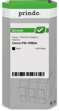 Canon PGI-1500bk Cartouche Noir remanufacturé équivalent à 9218B001 · Prindo Green