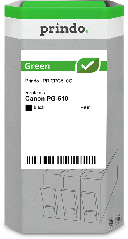 Canon PG-510 Cartouche Noir remanufacturé équivalent à 2970B001 · Prindo Green