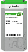 Brother LC3211BK Cartouche Noir remanufacturé · Prindo Green