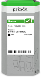 Brother LC3211BK Cartouche Noir remanufacturé · Prindo Green