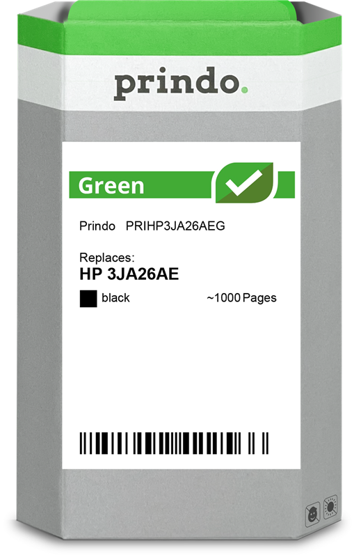 HP 963 Cartouche Noir remanufacturé équivalent à 3JA26AE · Prindo Green