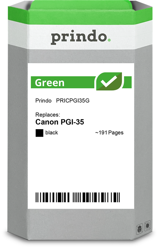 Canon PGI-35 Cartouche Noir remanufacturé équivalent à 1509B001 · Prindo Green