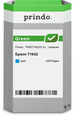 Epson 16 XL Cartouche Cyan remanufacturé équivalent à C13T16324012 · Prindo Green