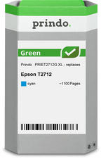 Epson 27 XL Cartouche Cyan remanufacturé équivalent à C13T27124012 · Prindo Green