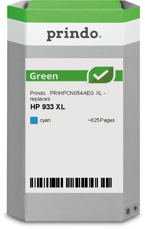 HP 933 Cartouche Cyan remanufacturé équivalent à CN058AE · Prindo Green