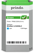 Brother LC225XLC Cartouche Cyan remanufacturé · Prindo Green