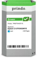 Epson 603XL Cartouche Cyan remanufacturé équivalent à C13T03A24010 · Prindo Green