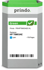 HP 903 XL Cartouche Cyan remanufacturé équivalent à T6M03AE · Prindo Green