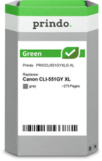 Canon CLI-551GY XL Cartouche Gris remanufacturé équivalent à 6447B001 · Prindo Green