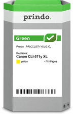 Canon CLI-571y XL Cartouche Jaune remanufacturé équivalent à 0334C001 · Prindo Green