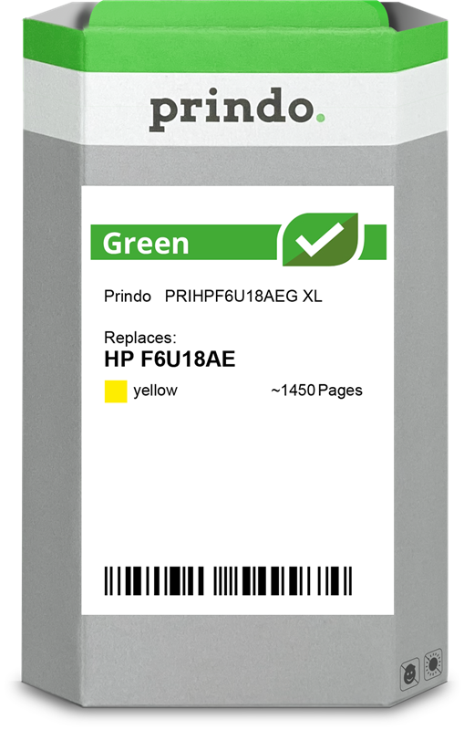 HP 953 XL Cartouche Jaune remanufacturé équivalent à F6U18AE · Prindo Green