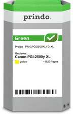 Canon PGI-2500y XL Cartouche Jaune remanufacturé équivalent à 9267B001 · Prindo Green