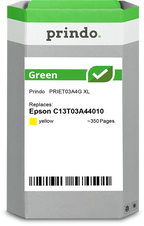 Epson 603XL Cartouche Jaune remanufacturé équivalent à C13T03A44010 · Prindo Green