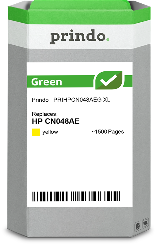 HP 951 Cartouche Jaune remanufacturé équivalent à CN052AE · Prindo Green