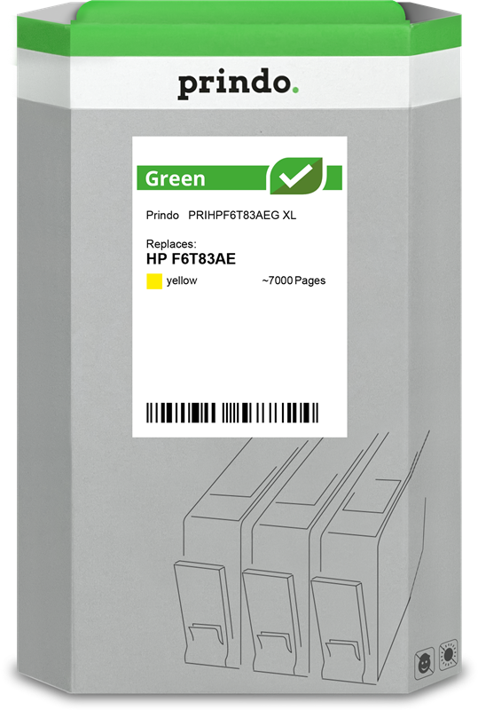 HP 973X Cartouche Jaune remanufacturé équivalent à F6T83AE · Prindo Green