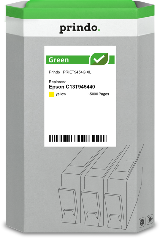 Epson T9454 Cartouche Jaune remanufacturé équivalent à C13T945440 · Prindo Green