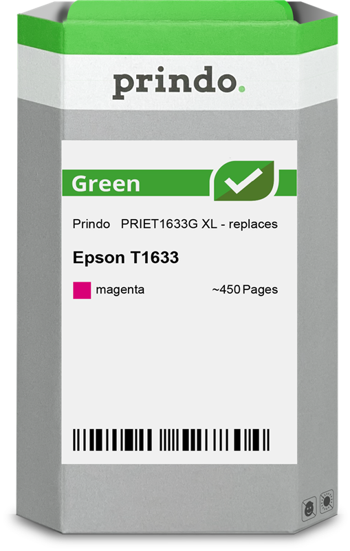 Epson 16 XL Cartouche Magenta remanufacturé équivalent à C13T16334012 · Prindo Green