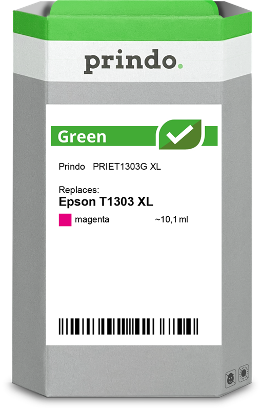 Epson T1303 XL Cartouche Magenta remanufacturé équivalent à C13T13034012 · Prindo Green