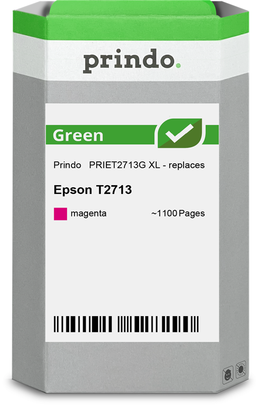 Epson 27 XL Cartouche Magenta remanufacturé équivalent à C13T27134010 · Prindo Green