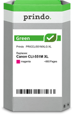 Canon CLI-551M XL Cartouche Magenta remanufacturé équivalent à 6445B001 · Prindo Green