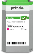 Canon PGI-2500m XL Cartouche Magenta remanufacturé équivalent à 9266B001 · Prindo Green