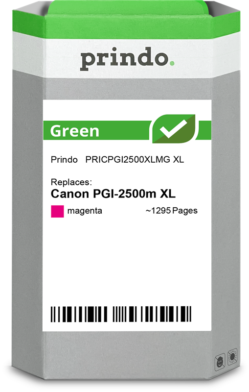 Canon PGI-2500m XL Cartouche Magenta remanufacturé équivalent à 9266B001 · Prindo Green