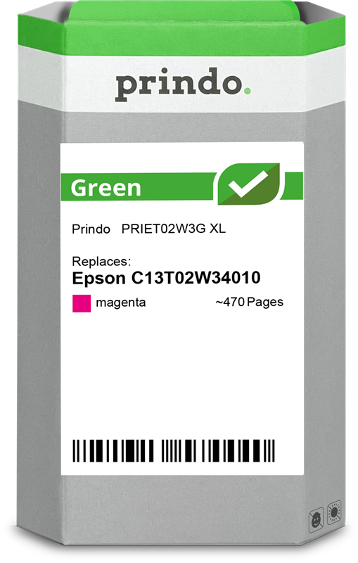 Epson 502XL Cartouche Magenta remanufacturé équivalent à C13T02W34010 · Prindo Green
