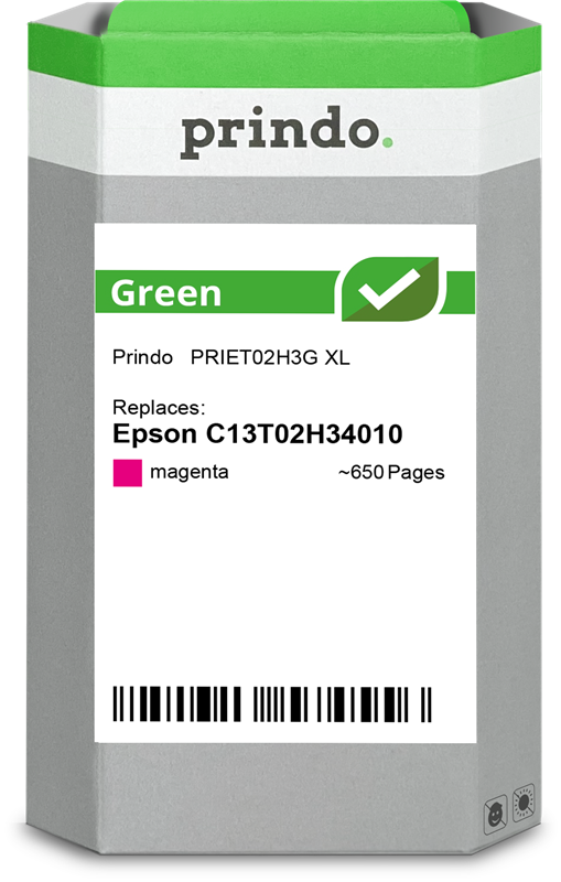 Epson 202XL Cartouche Magenta remanufacturé équivalent à C13T02H34010 · Prindo Green