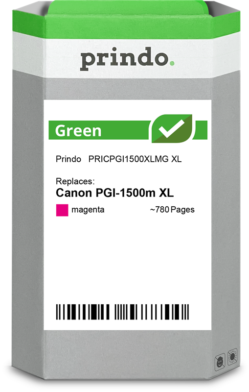 Canon PGI-1500m XL Cartouche Magenta remanufacturé équivalent à 9194B001 · Prindo Green