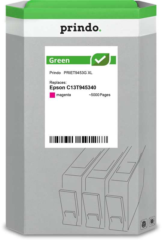 Epson T9453 Cartouche Magenta remanufacturé équivalent à C13T945340 · Prindo Green