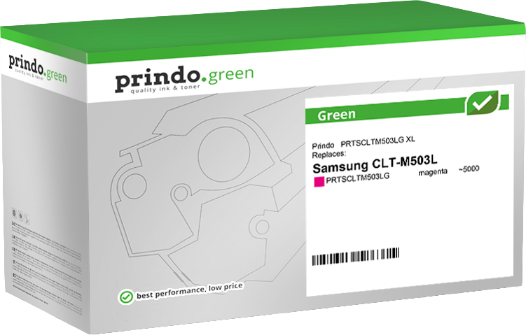 Samsung CLT-M503L Toner Magenta remanufacturé équivalent à SU281A · Prindo Green
