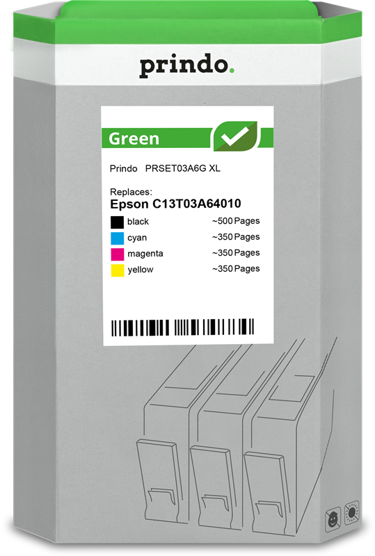 Epson 603XL Cartouche Pack 4 Couleurs remanufacturé · Prindo Green