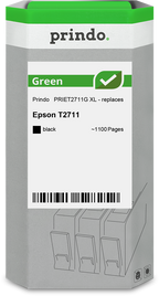 Epson 27 XL Cartouche Noir remanufacturé équivalent à C13T27114012 · Prindo Green