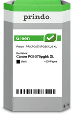 Canon PGI-570pgbk XL Cartouche Noir remanufacturé équivalent à 0318C001 · Prindo Green