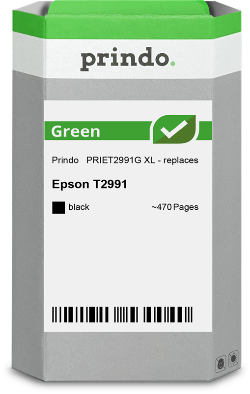 Epson 29 XL Cartouche Noir remanufacturé équivalent à C13T29914012 · Prindo Green