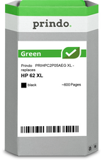 HP 62 XL Cartouche Noir remanufacturé équivalent à C2P05AE · Prindo Green