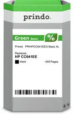 HP 300 Cartouche Noir remanufacturé équivalent à CC640EE · Prindo Green