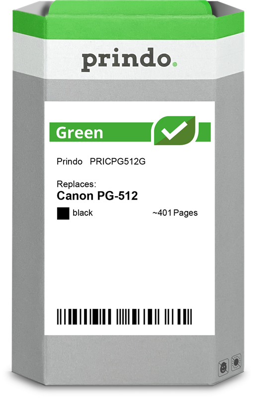 Canon PG-512 Cartouche Noir remanufacturé équivalent à 2969B001 · Prindo Green