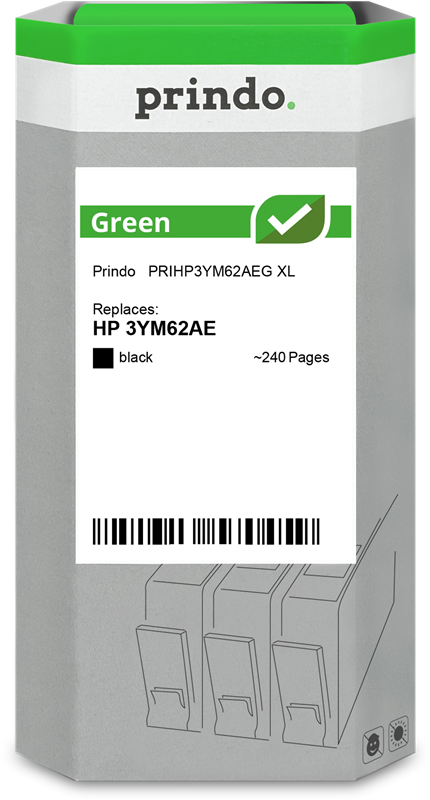 HP 305 XL Cartouche Noir remanufacturé équivalent à 3YM62AE · Prindo Green